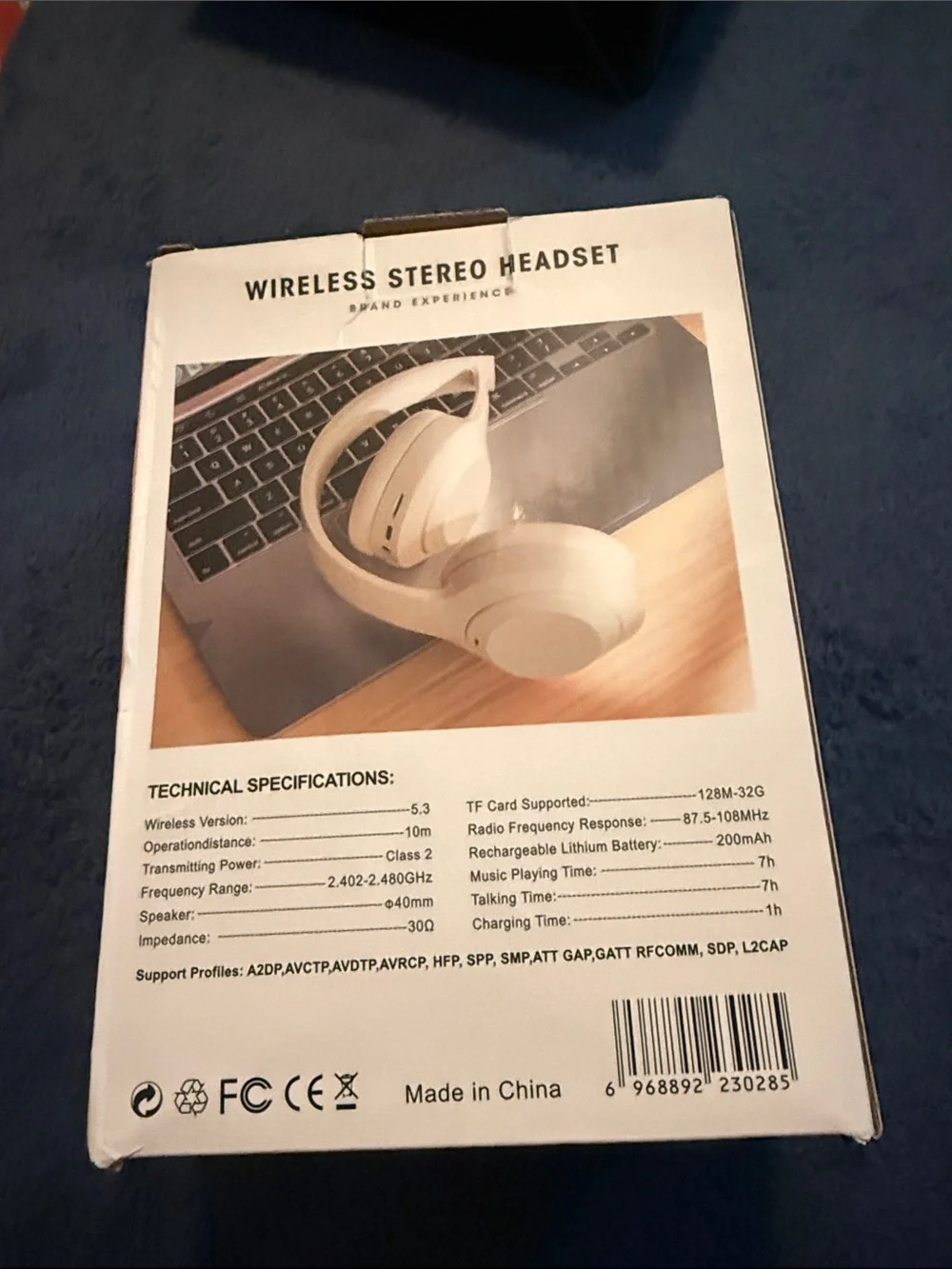 -M5 Wireless Stereo Headset - Black